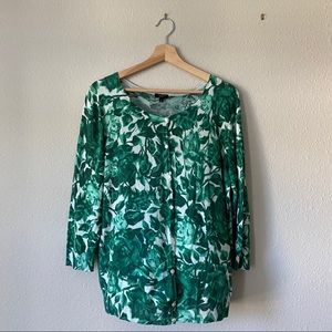 !SALE!  Silk Blend Rose Print Talbots Cardigan